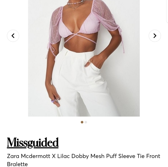@missguided lavender bralette top - Picture 3 of 3